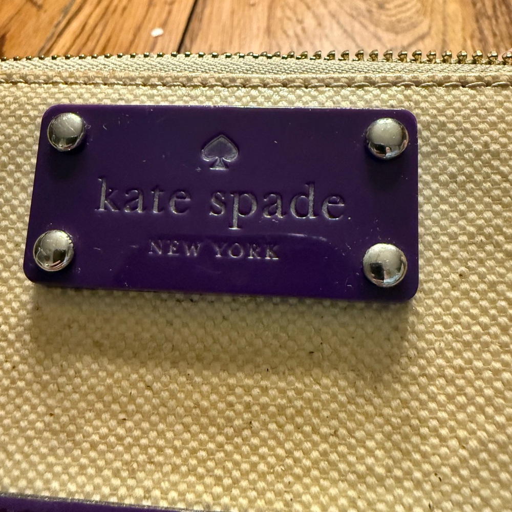 Kate Spade Purple and Cream Women's Wallet - Picture 6 of 9